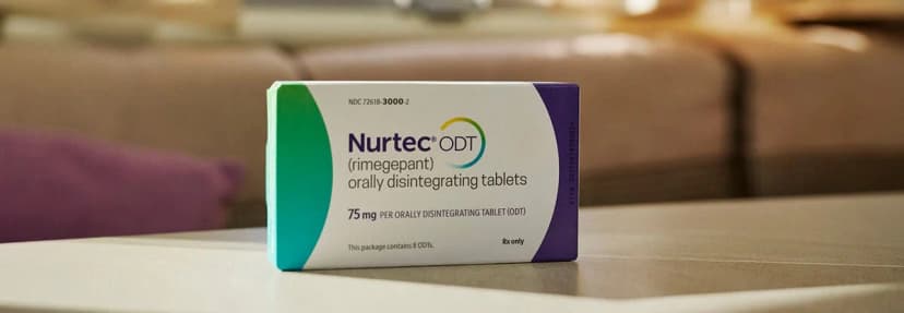 Nurtec ODT (rimegepant) 75mg orally disintegrating tablets packaging